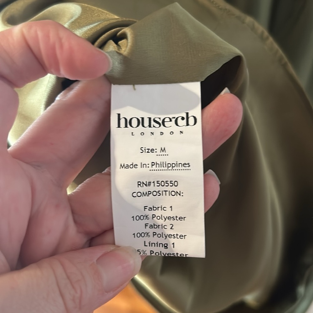 House of CB Olive Green Corset Midi Dress - Picture 12 of 16